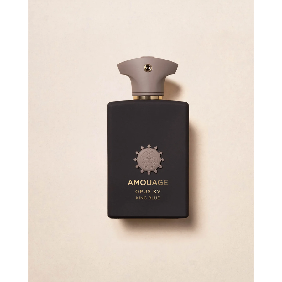 Amouage Opus XV King Blue fragrance bottle